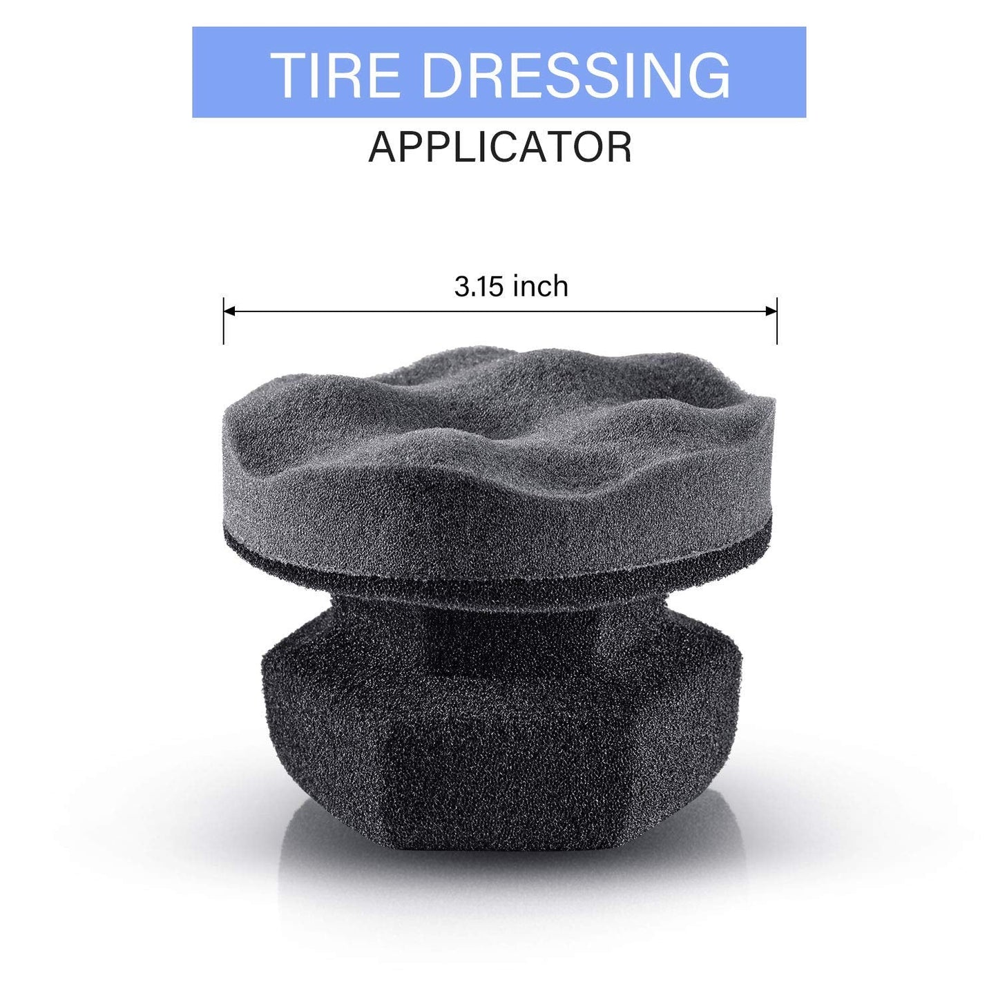 6 Pieces Tire Hex Grip Dressing Applicator Washable Tire Shine